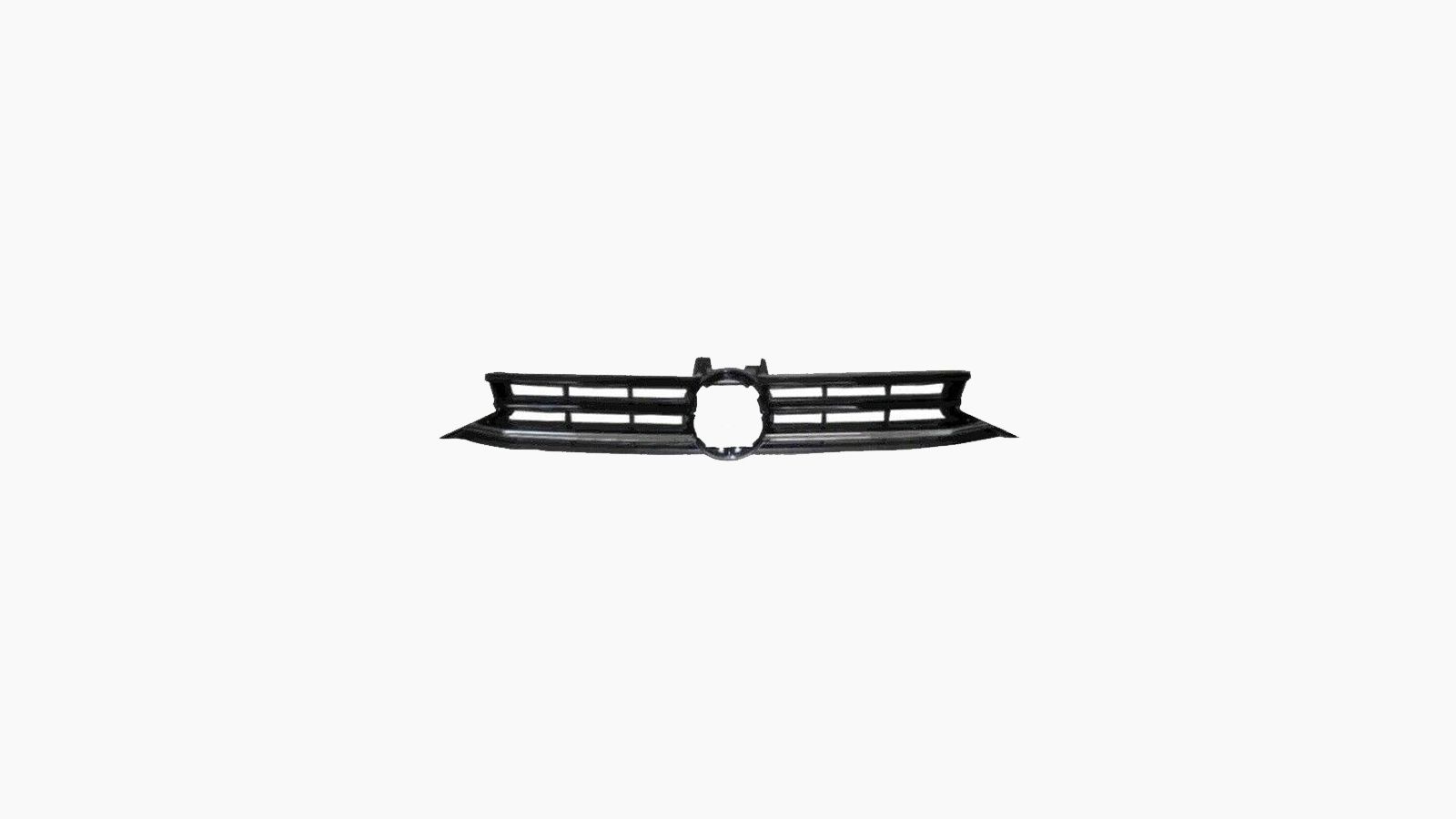 Grille Hoogglans Zwart Met 1 Chromen Lijst