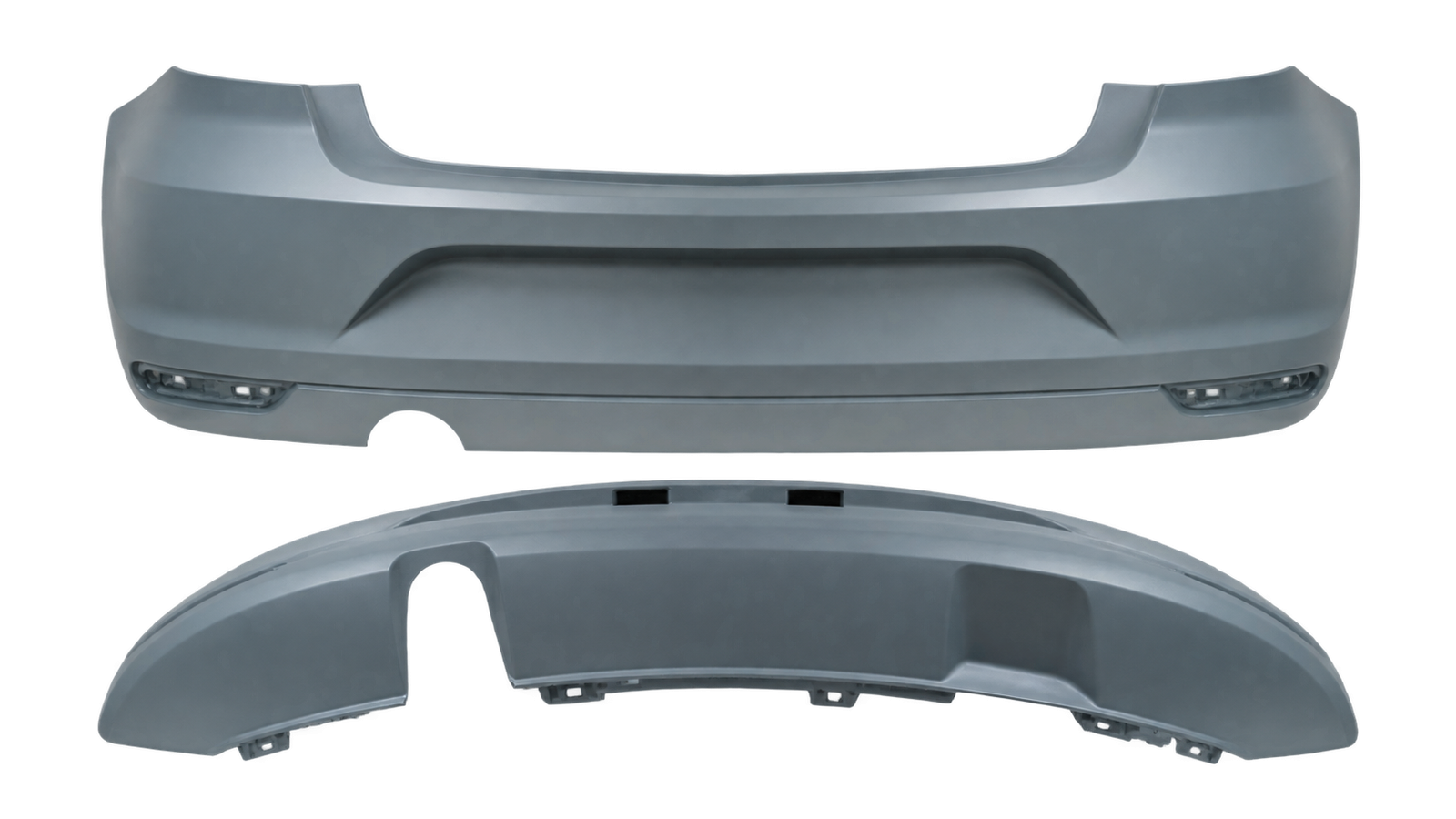 Achterbumper voor VOLKSWAGEN POLO 5 2014-2017