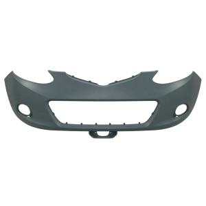 Voorbumper met mistlampgaten in primer voor Mazda 2 2007-2011