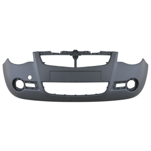 Voorbumper met mistlampgaten in primer voor Opel Agila 2007-2015