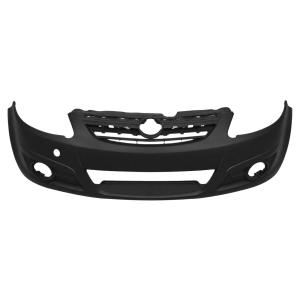 Voorbumperhoes met mistlampgaten in primer voor Opel Corsa D 2006-2011