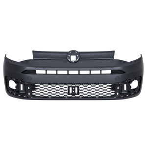 Voorbumper met mistlampgaten zwart voor Volkswagen Caddy 2020
