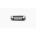 Grille voor Jeep WRANGLER Jk 2007-2017 in primer