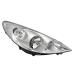 Koplamp rechts voor Peugeot 2-06+ 2009