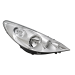 Koplamp rechts voor Peugeot 2-06+ 2009